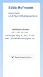 Mobile Screenshot of heilpraktikerin-edda-hofmann.de